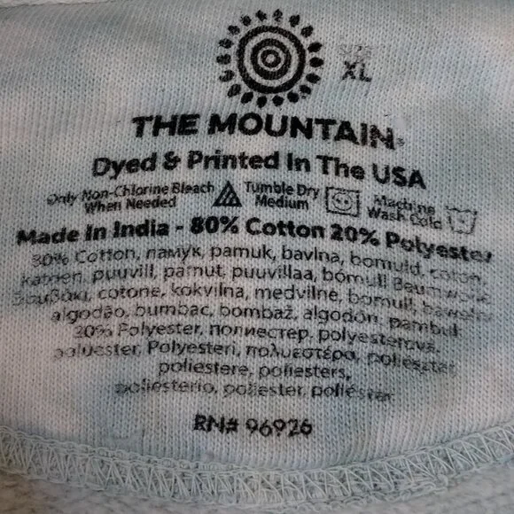 The Mountain Siamese Cat Tye Dyed Hoodie Size XL - Picture 6 of 8